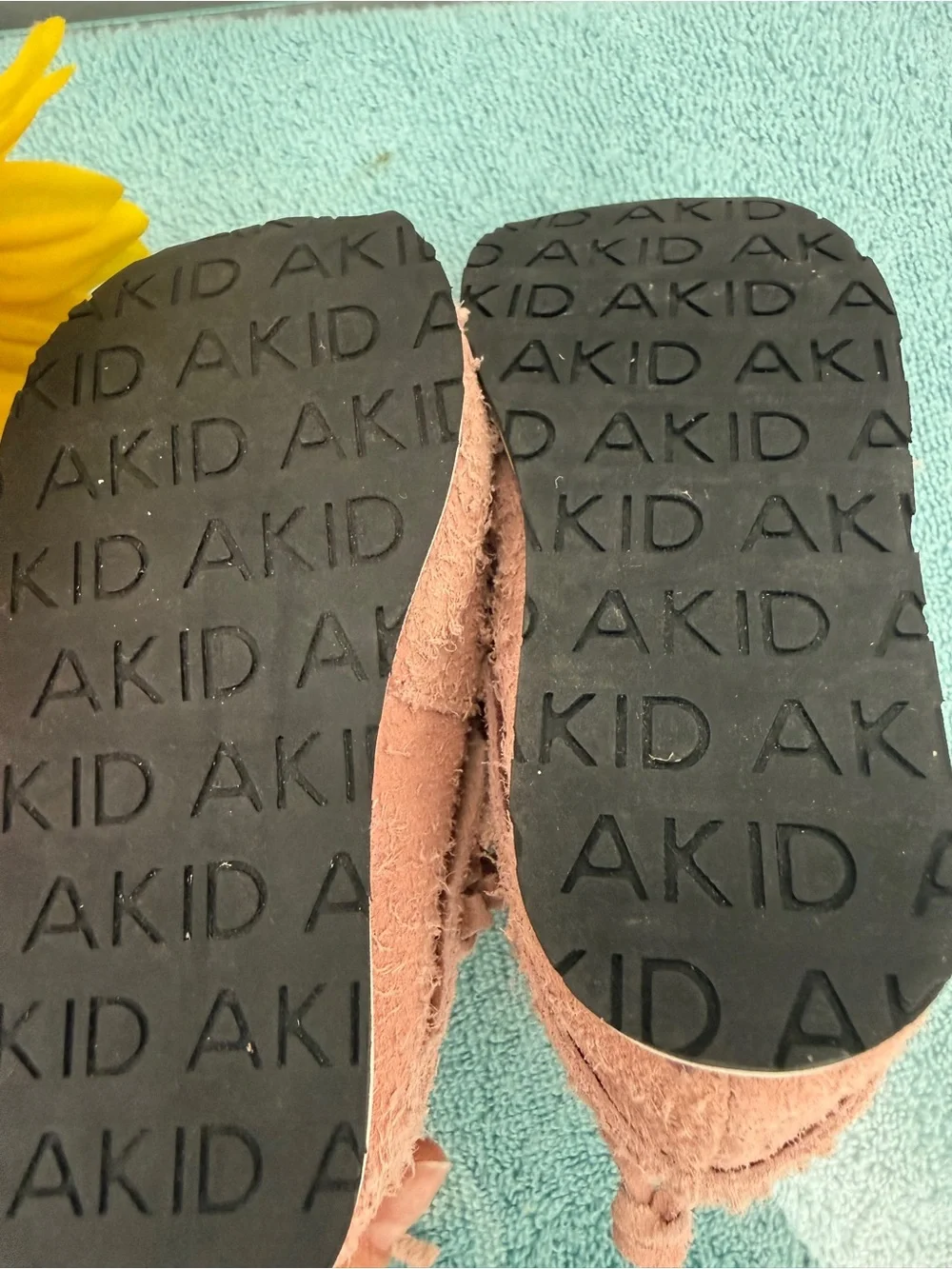 Kids Pink Suede-Look Moccasin Boots with Laces